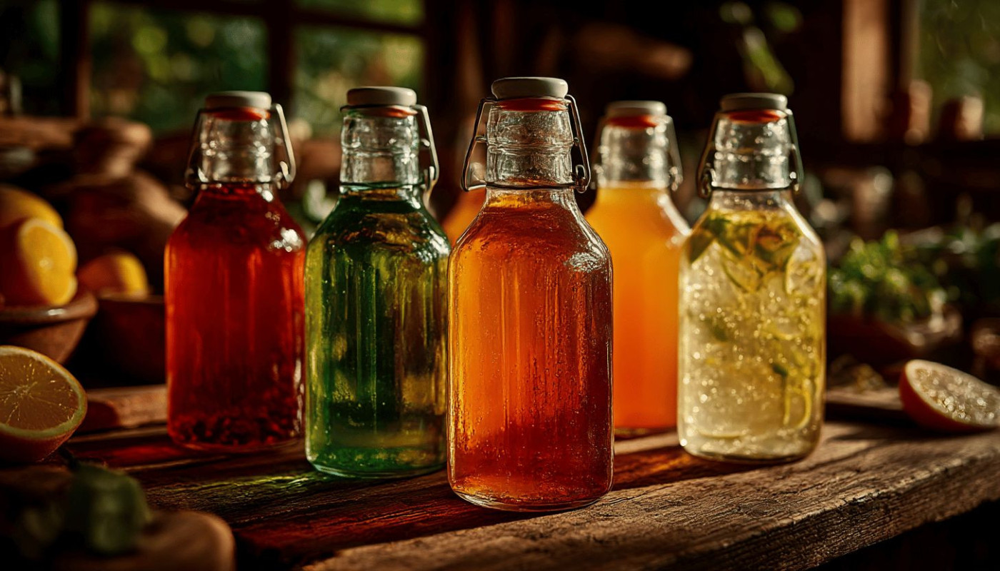 Boissons fermentées non-alcoolisées préparation et vertus